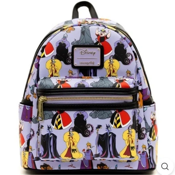 Loungefly | Bags | Disney Villains Aop Loungefly Backpack  display picture 1